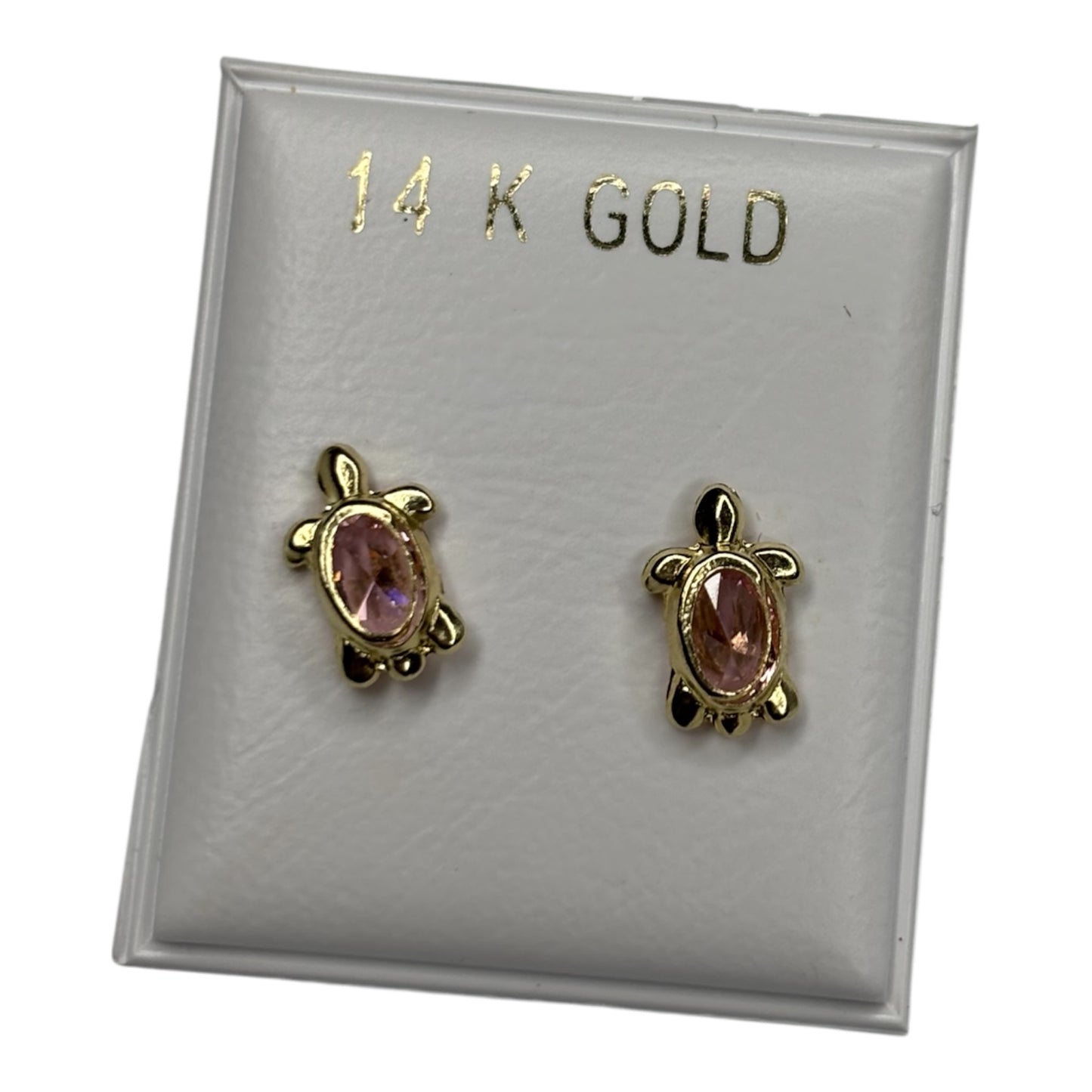 Aretes broqueles oro 14k