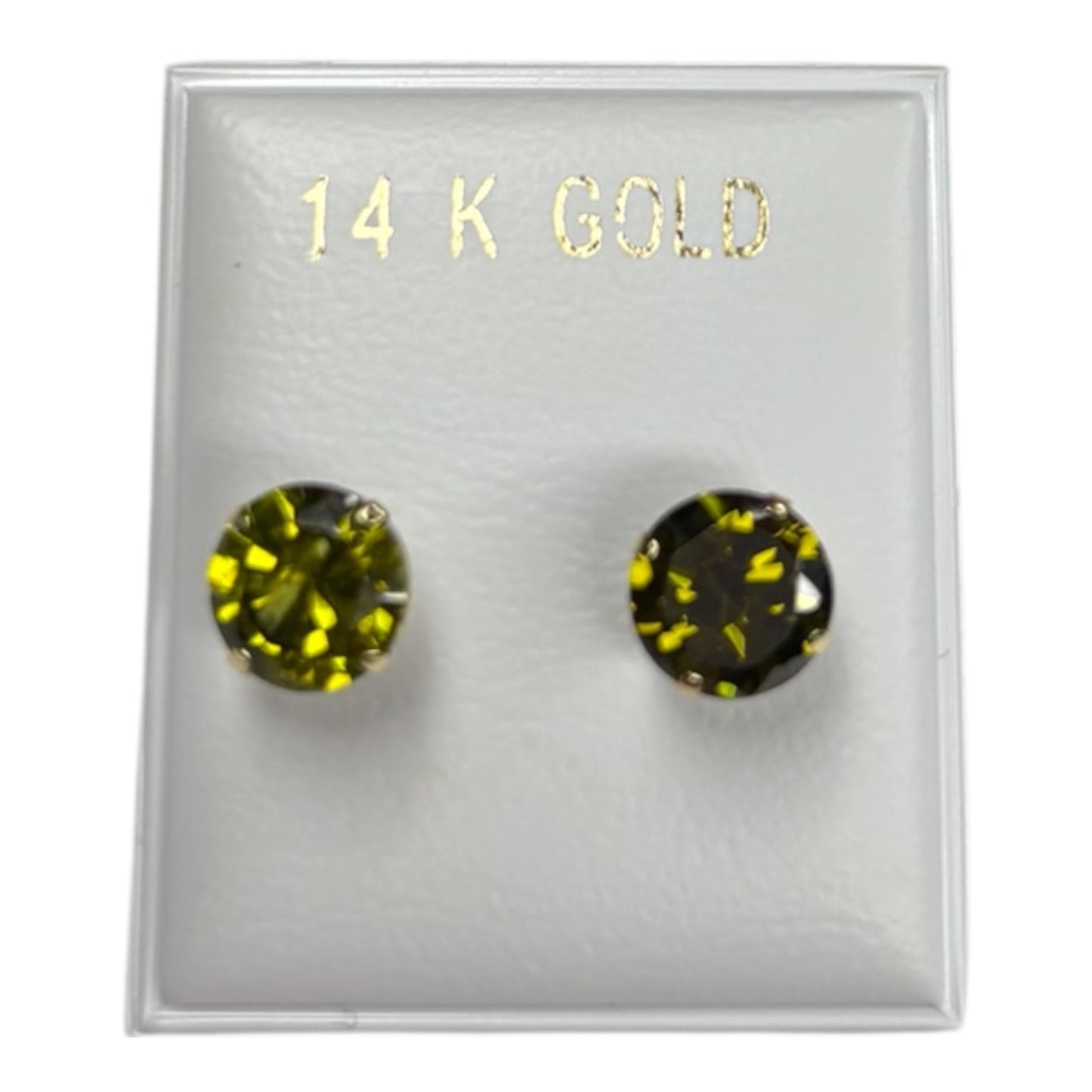 14kt gold stud earrings