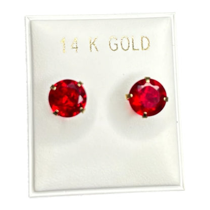 14kt gold stud earrings