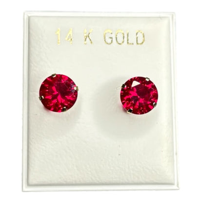 14kt gold stud earrings