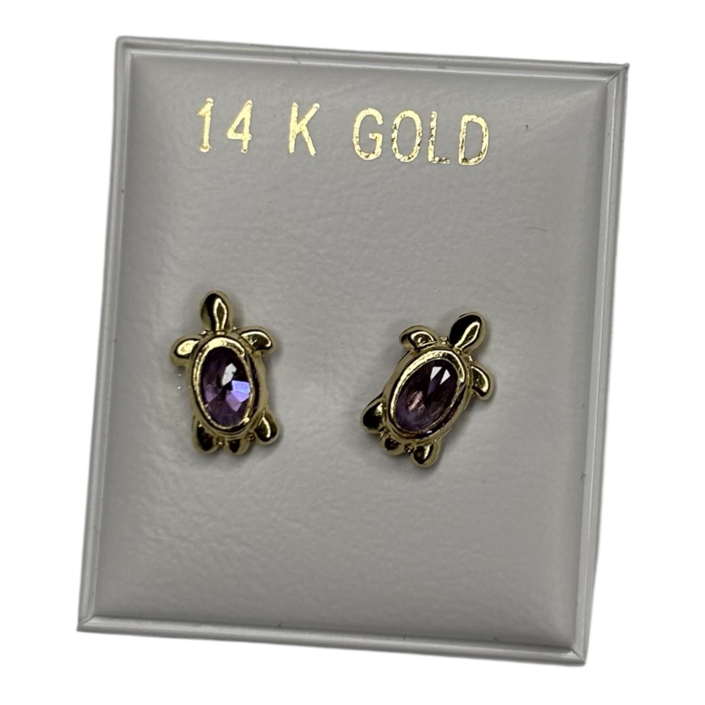 Aretes broqueles oro 14k